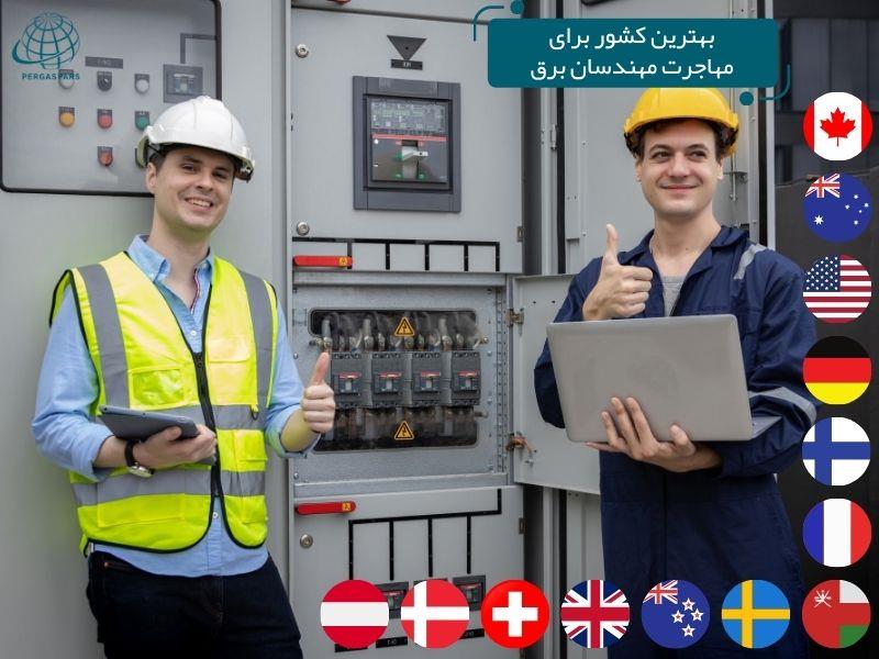 بهترین کشور برای مهاجرت مهندس برق